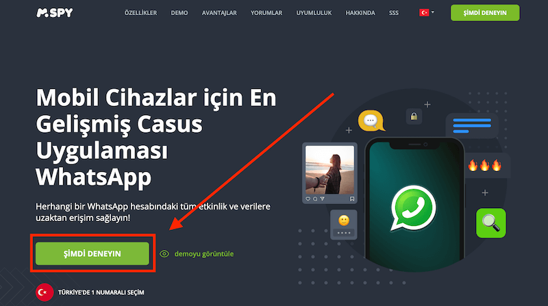 mspy whatsapp üye olma aşaması